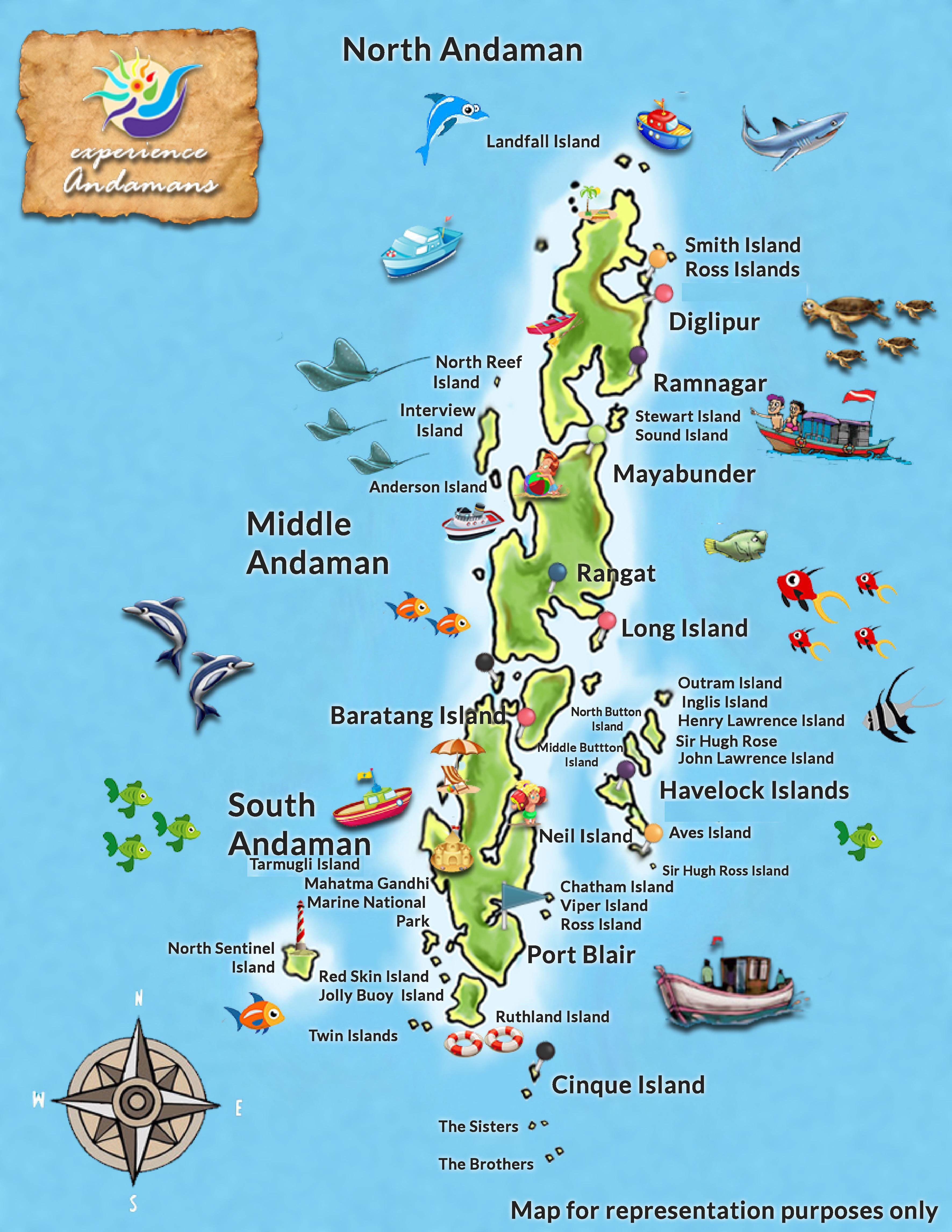 Andaman Islands Map