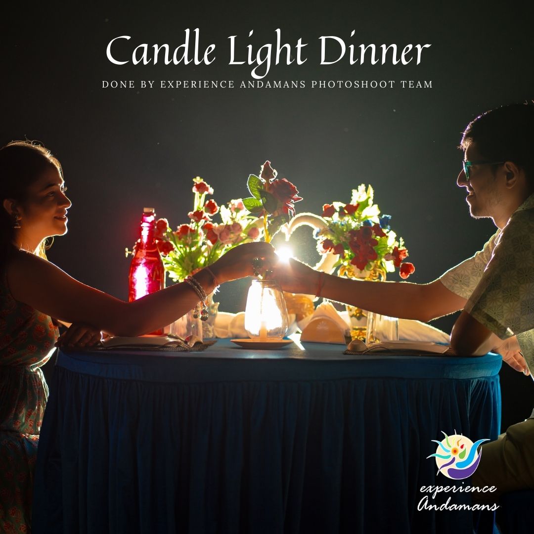 Candle light dinner shoot in Andaman