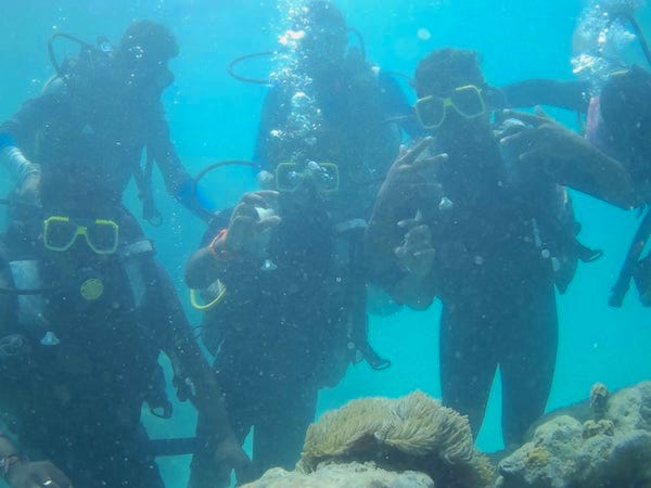 Scuba Diving at Carbyns Cove in Port Blair
