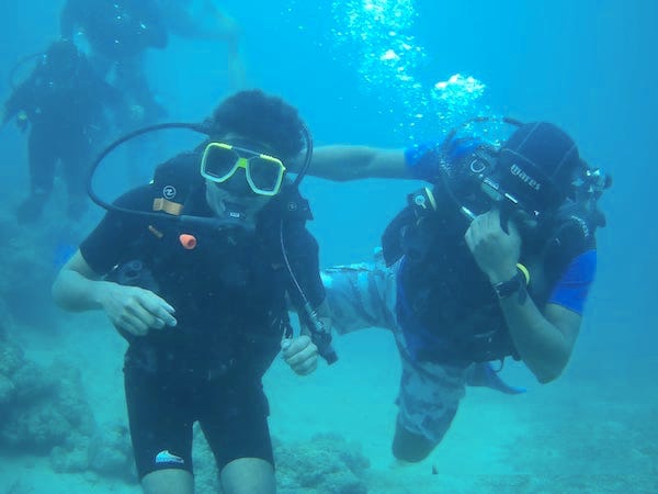 Shore Scuba Diving at Havelock